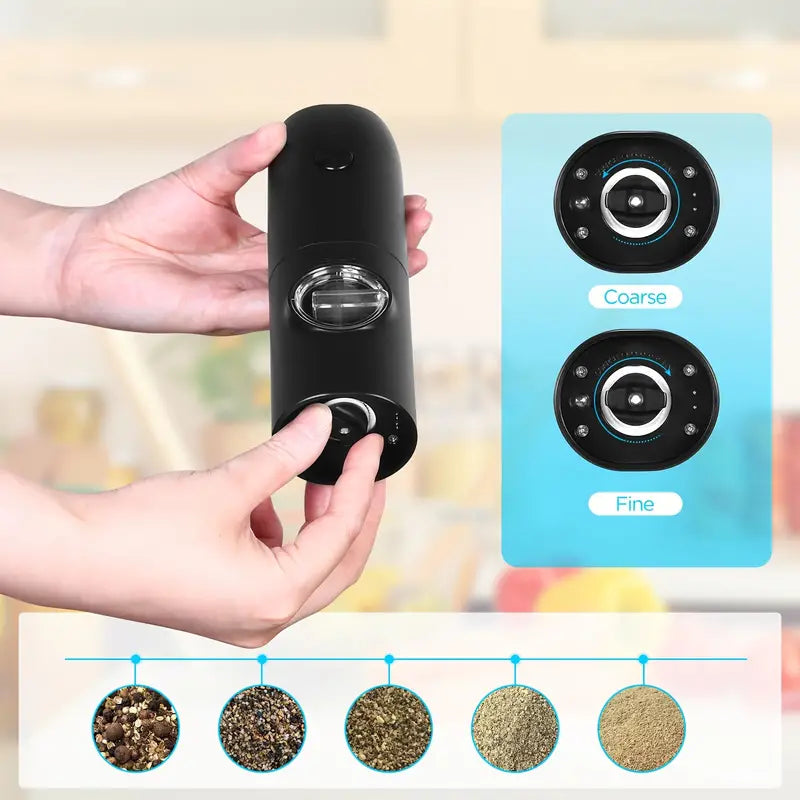 Rechargeable Electric Salt and Pepper Grinder Set