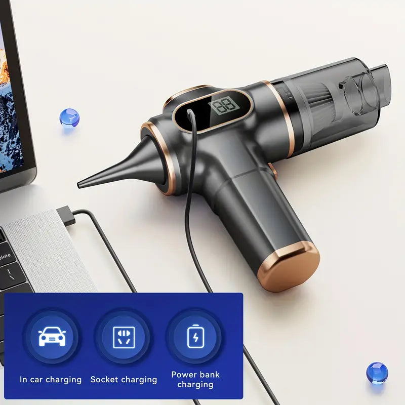 Cordless Portable Mini Vacuum with Multiple Nozzle for Home and Car